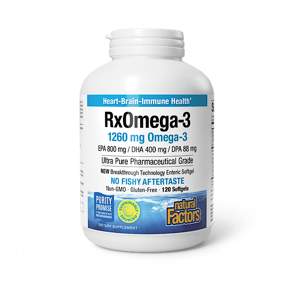 Natural Factors RxOmega-3, 120 Softgels