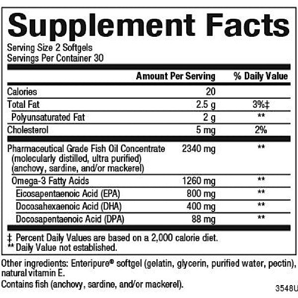 Natural Factors RxOmega-3, 120 Softgels