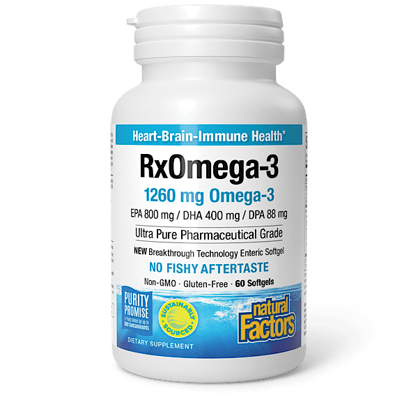 Natural Factors RxOmega-3, 60 Softgels