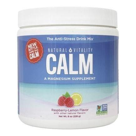 Natural Vitality Calm Magnesium Raspberry Lemon Flavor 325 mg