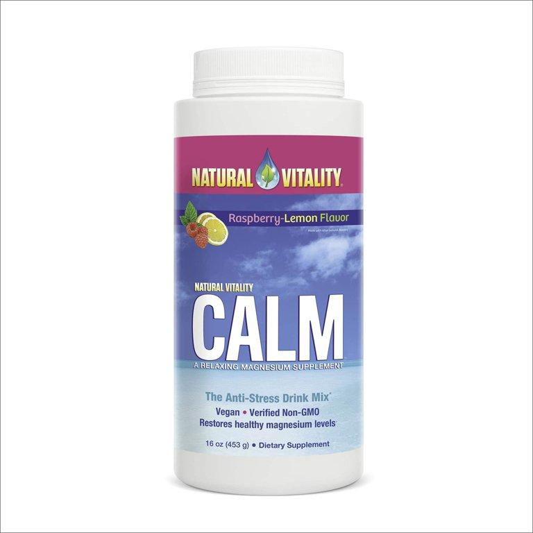 Natural Vitality Calm Magnesium Raspberry Lemon Flavor 325 mg