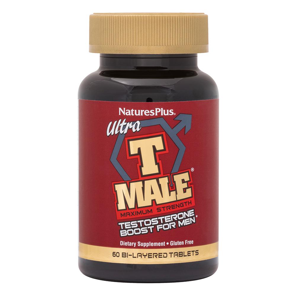 Nature’s Plus Ultra T-Male, Testosterone Boost for Men, Maximum Strength, 60 Bi-Layered Tablets