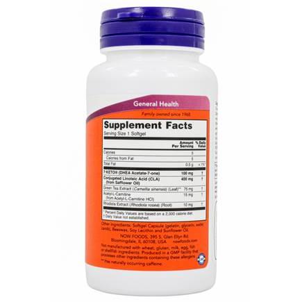 Now Foods, 7-Keto LeanGels 100mg, 60 Softgels