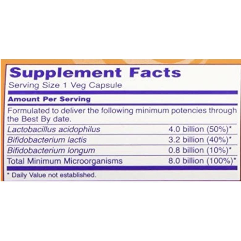 Now Foods, 8 Billion Acidophilus and Bifidus, 120 Veg Capsules