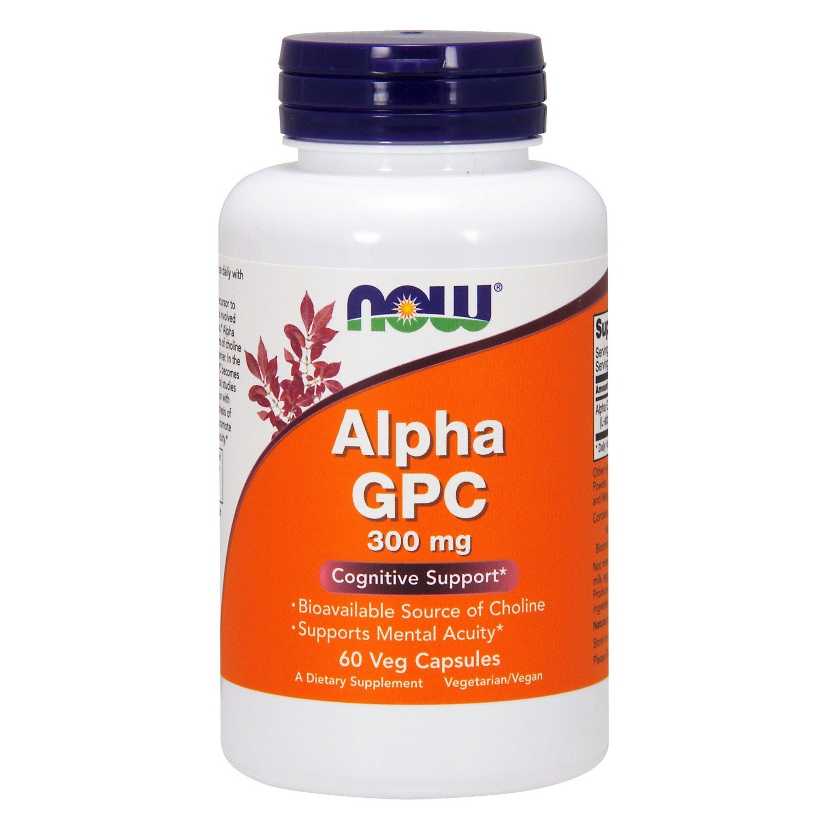 Now Foods, Alpha GPC 300mg, 60 Veg Capsules