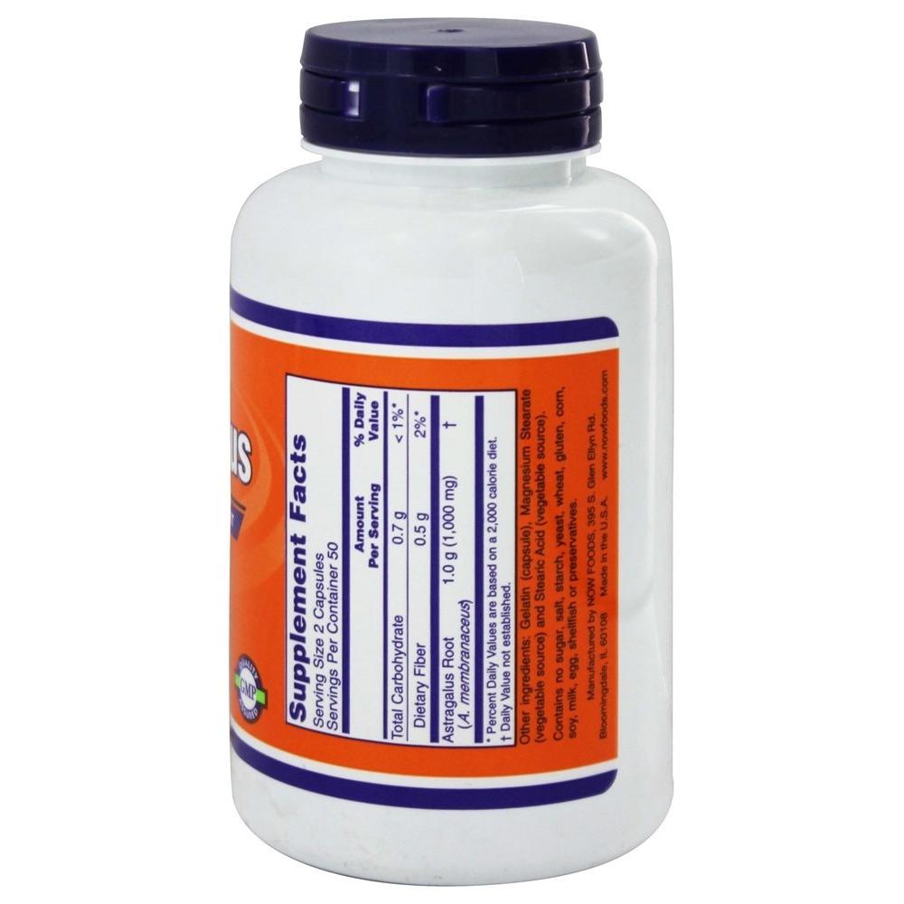 Now Foods, Astragalus 500 mg - 100 Veg Capsules