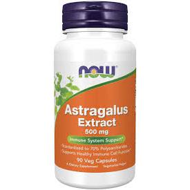 Now Foods, Astragalus Extract 500 mg, 90 Veg Capsules