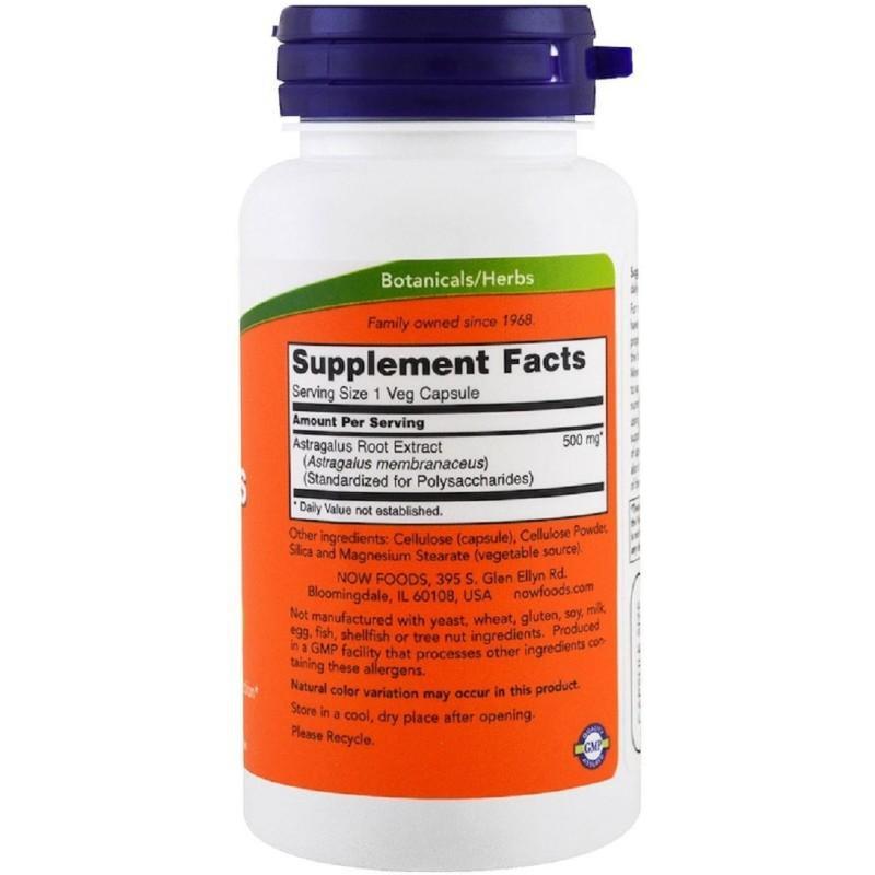 Now Foods, Astragalus Extract 500 mg, 90 Veg Capsules