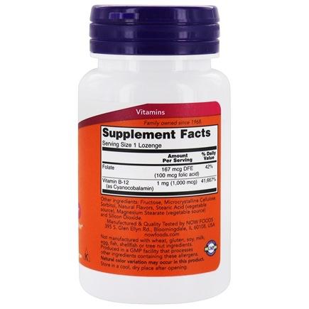 Now Foods, B-12 1000 mcg, 100 Lozenges