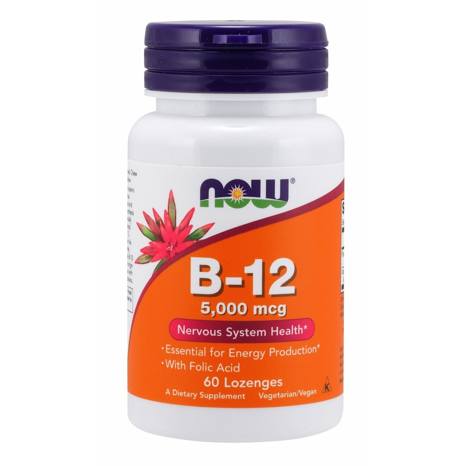 Now Foods, B-12 5000 mcg, 60 Lozenges