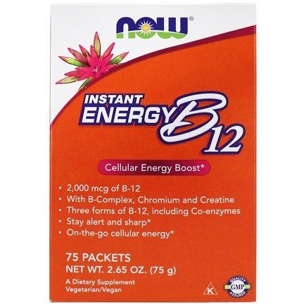 Now Foods, B-12 Instant Energy, 2000 mcg B12, 75 Packets