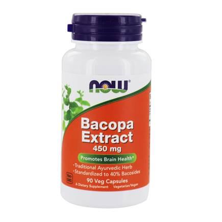 Now Foods, Bacopa Extract 450 mg, 90 Veg Capsules