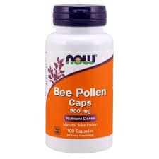 Now Foods, Bee Pollen Caps 500 mg, 100 Capsules