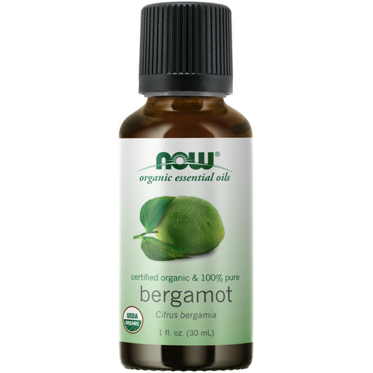 Now Foods, Bergamot Oil, Certified Organic, 1 oz