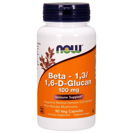 Now Foods, Beta -1 /3 / 1,6-D-Glucan 100 mg - 90 Veg Capsules