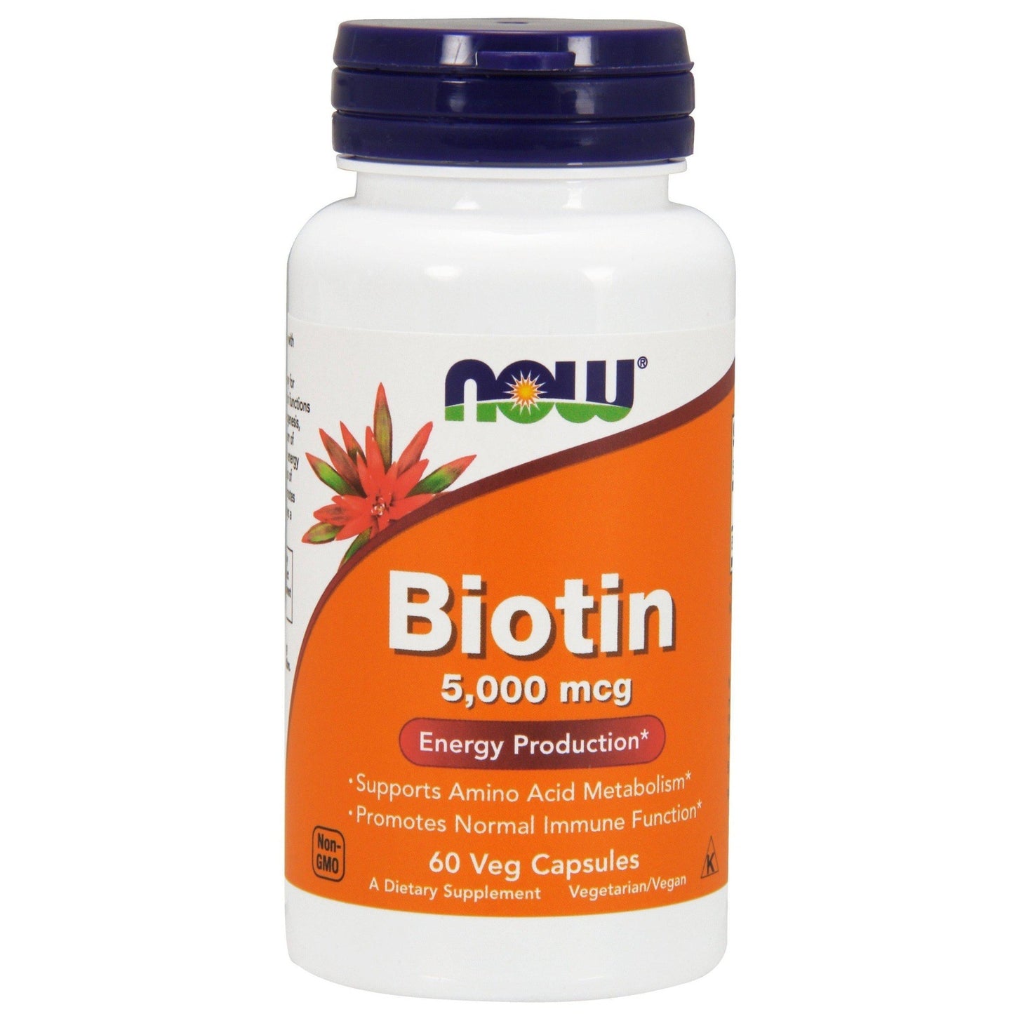 Now Foods, Biotin 5000 mcg, 60 Veg Capsules