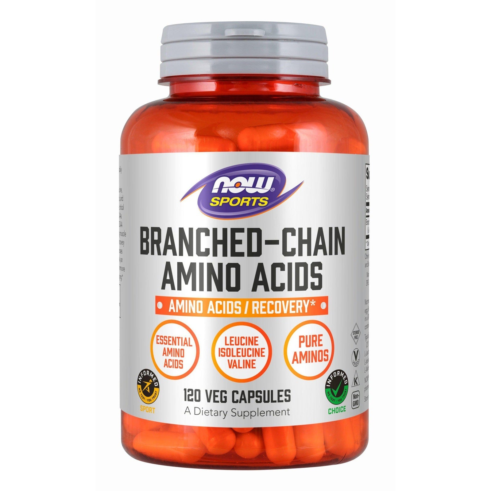 Now Foods, Branch-Chain Amino Acids, 120 Veg Capsules