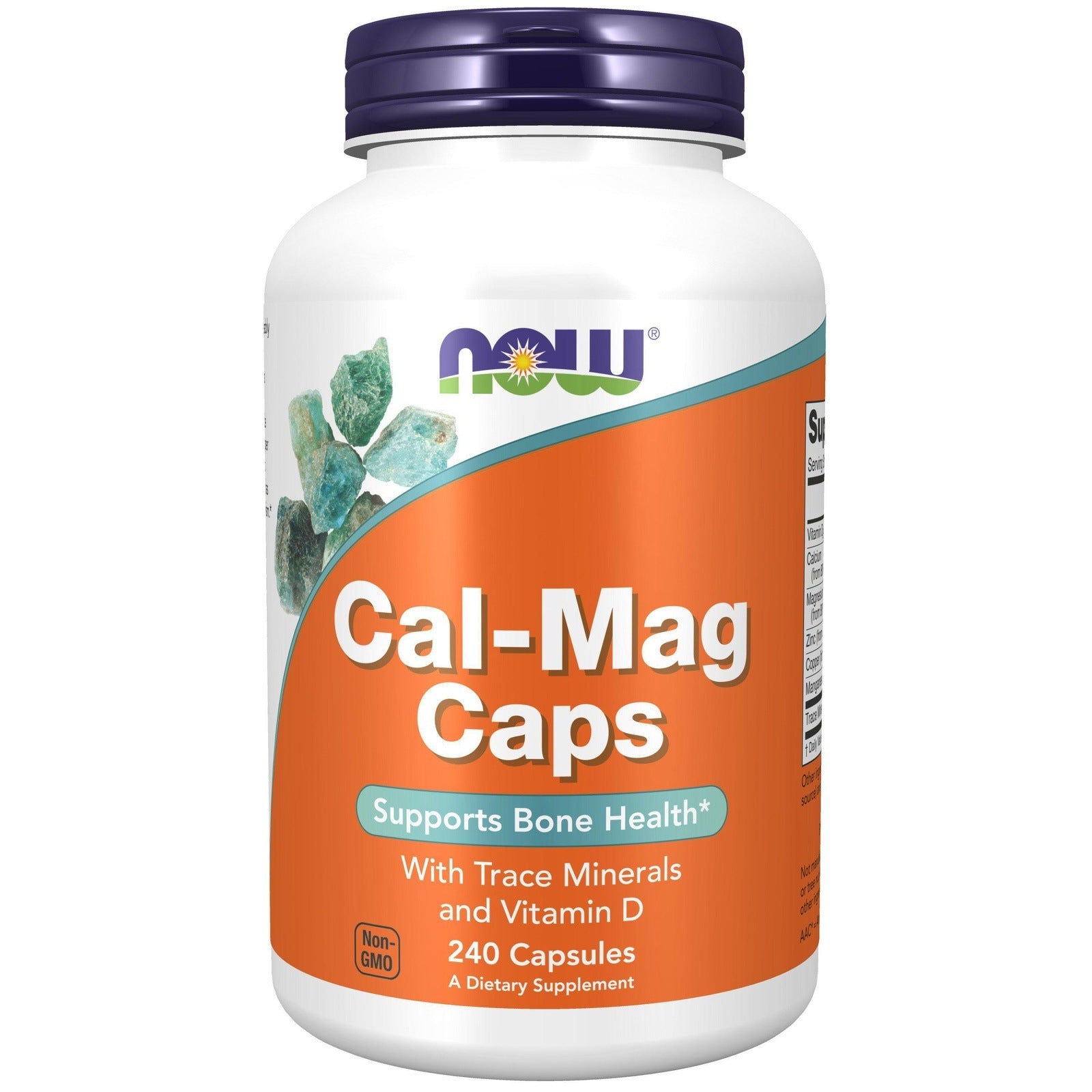 Now Foods, Calcium-Magnesium w/ Trace Minerals & Vitamin D - 240 Capsules