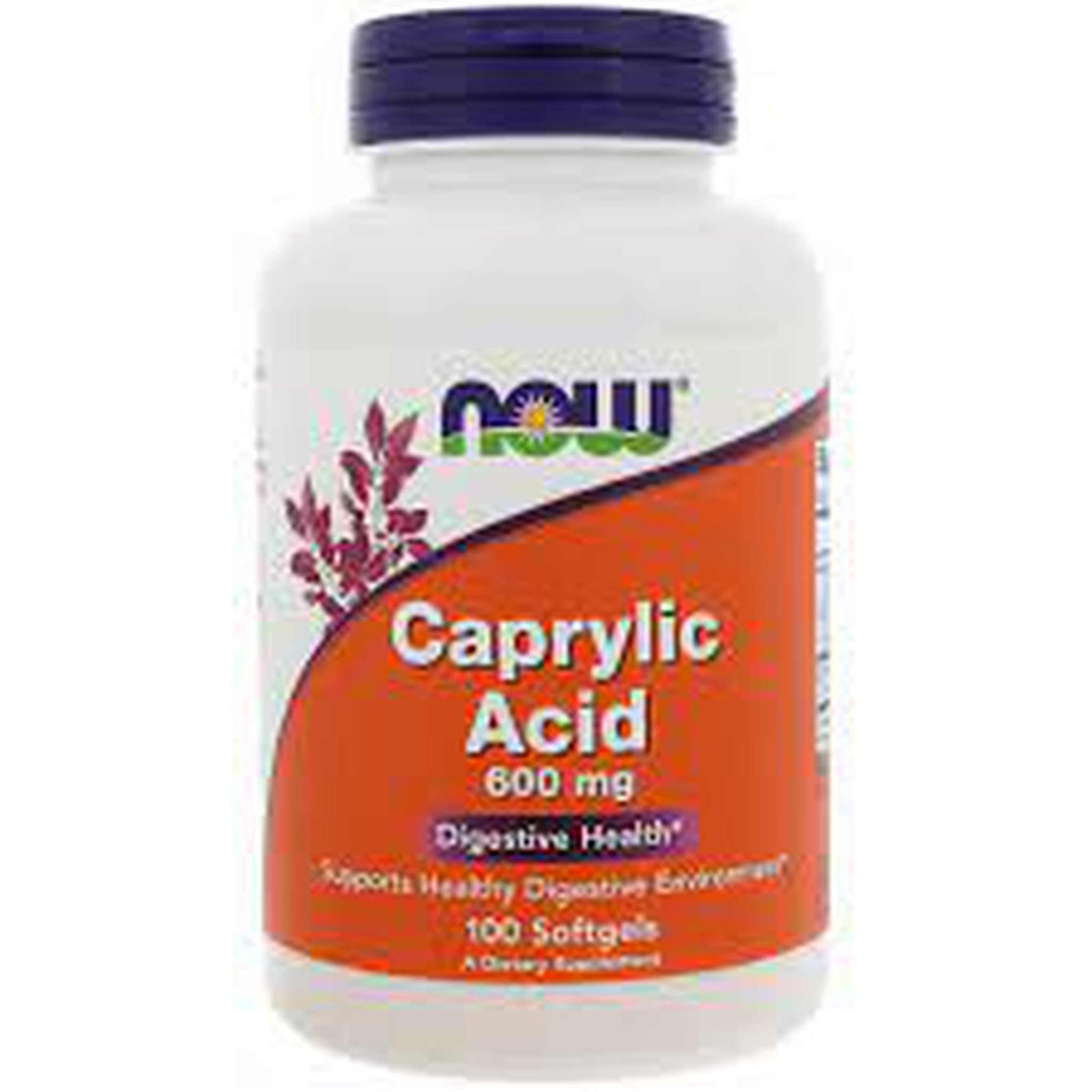 Now Foods, Caprylic Acid 600 mg, 100 Softgels