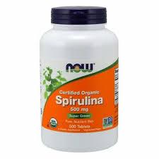 Now Foods, Certified Organic Spirulina 500 mg, 500 Tablets