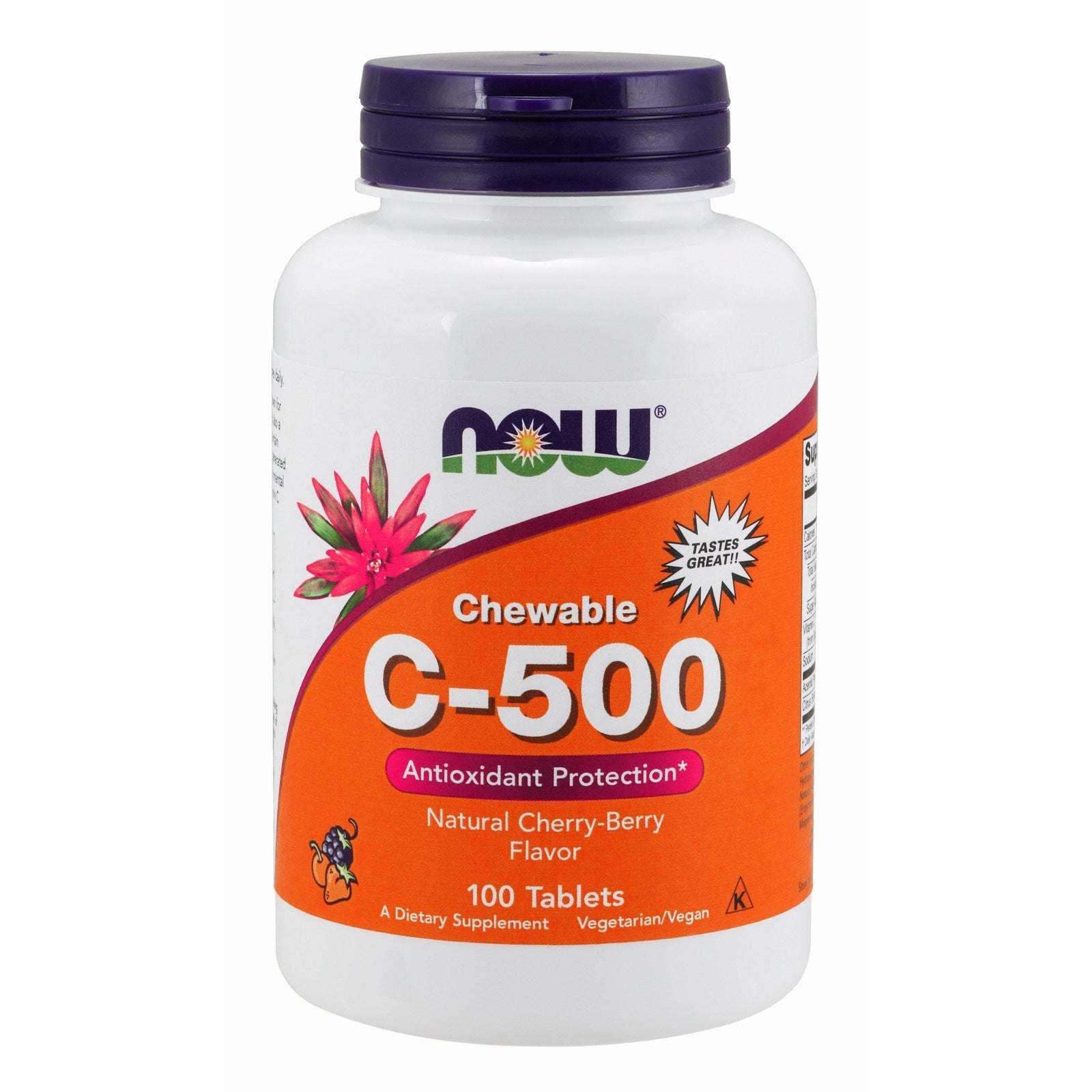 Now Foods, Chewable C - 500, Cherry Berry, 100 Tablets