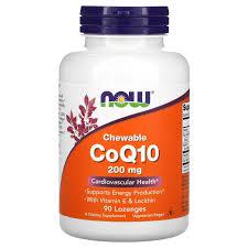 Now Foods, Chewable CoQ10 200 mg, 90 Lozenges