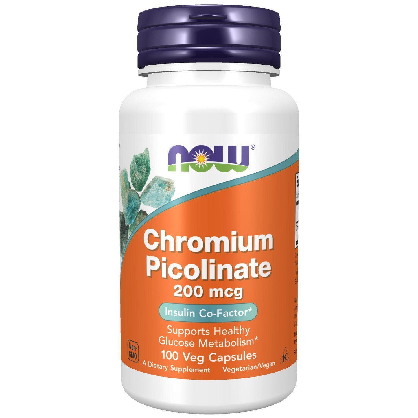 Now Foods, Chromium Picolinate 200 mcg, 100 Veg Capsules