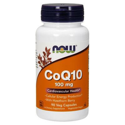 Now Foods, CoQ10 100 mg w/ Hawthorn Berry, 90 Veg Capsules