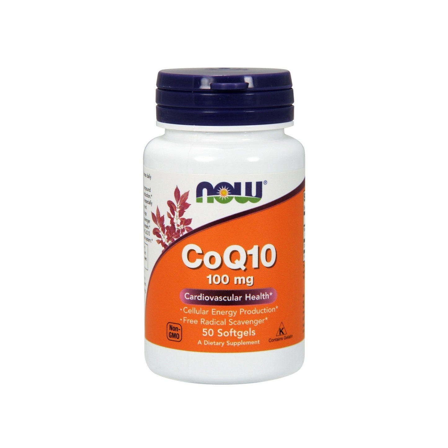 Now Foods, CoQ10 100 mg w/ Vitamin E, 50 Softgels