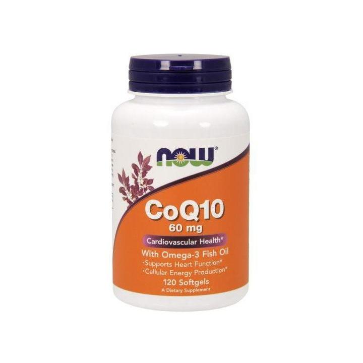 Now Foods, CoQ10 60 mg w/ Fish Oil, 120 Softgels