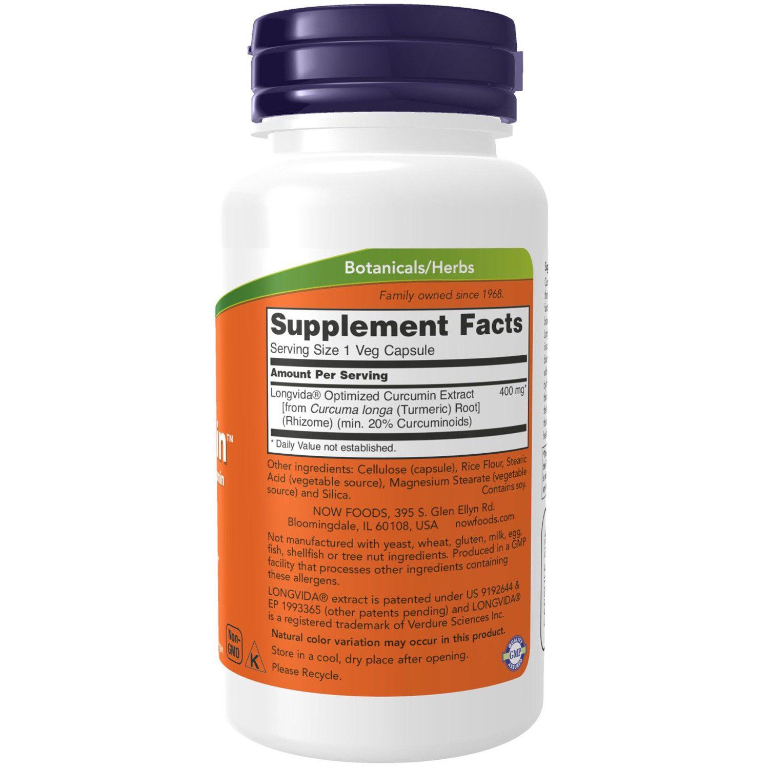 Now Foods, CurcuBrain Cognitive Support 400 mg. - 50 Veg Capsules