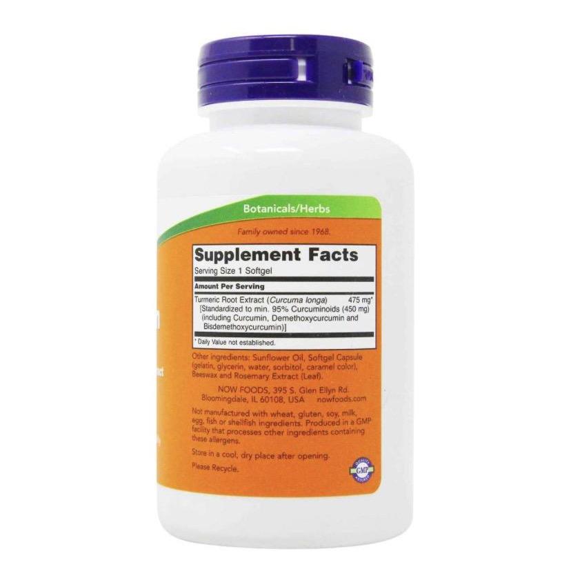 Now Foods, Curcumin Softgels 475 mg, 60 Softgels