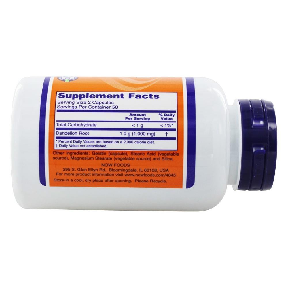 Now Foods, Dandelion Root 500 mg - 100 Veg Capsules