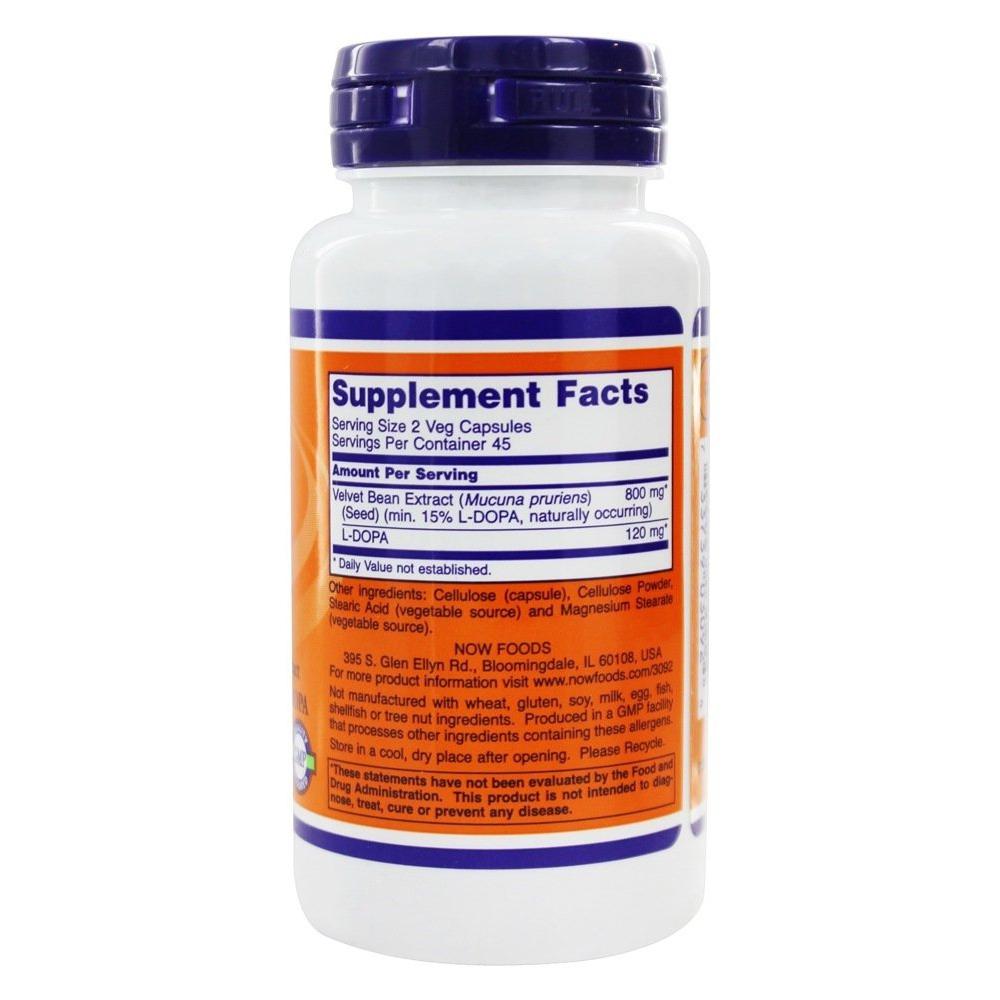 Now Foods, Dopa Mucuna - 90 Veg Capsules