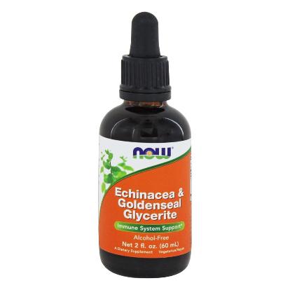 Now Foods, Echinacea & Goldenseal Glycerite Alcohol-Free - 2 fl. oz.