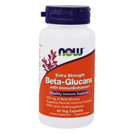 Now Foods, Extra Strength Beta-Glucans w/ ImmunEnhancer, 60 Veg Capsules