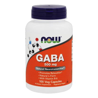 Now Foods, GABA 500 mg + B-6 2 mg, 100 Veg Capsules