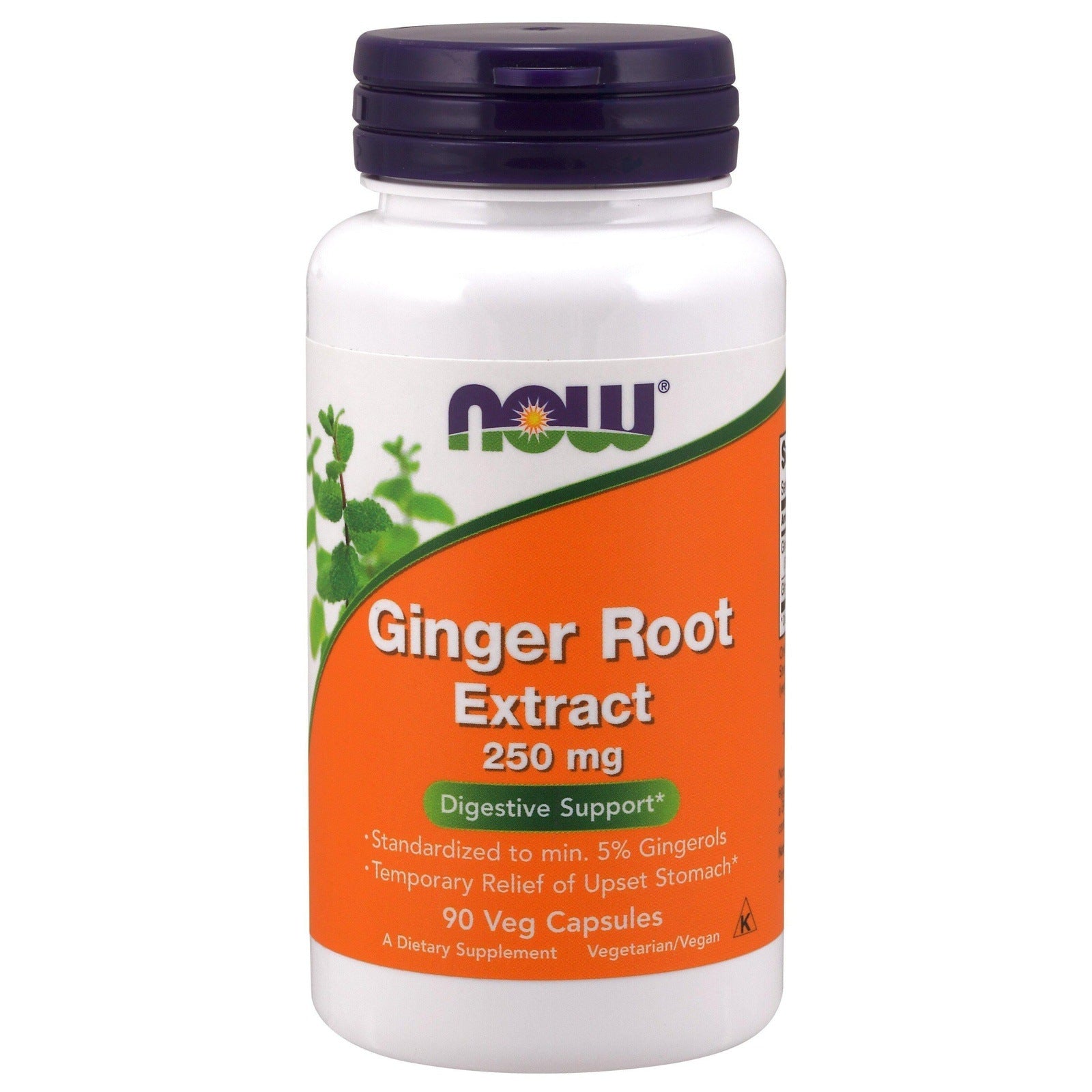 Now Foods, Ginger Root Extract 250 mg, 90 Veg Capsules