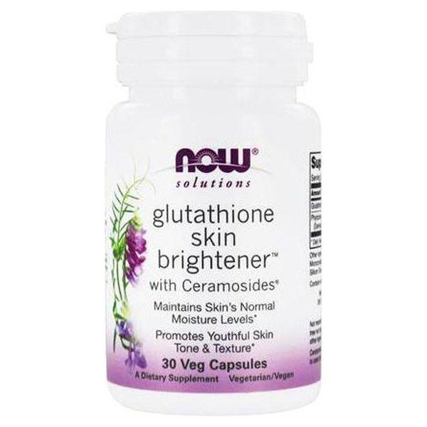 Now Foods, Glutathione Skin Brightener with Ceramosides - 30 Veg Capsules