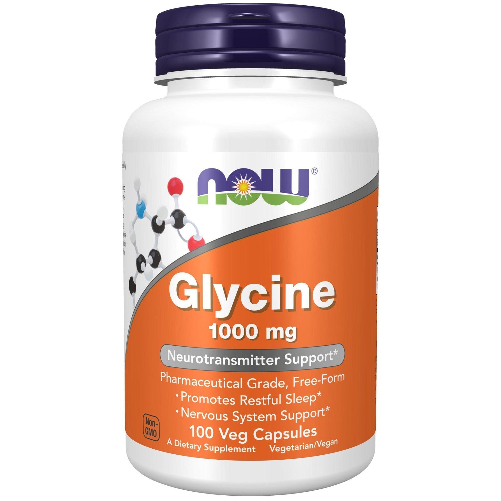 Now Foods, Glycine 1000 mg, 100 Veg Capsules