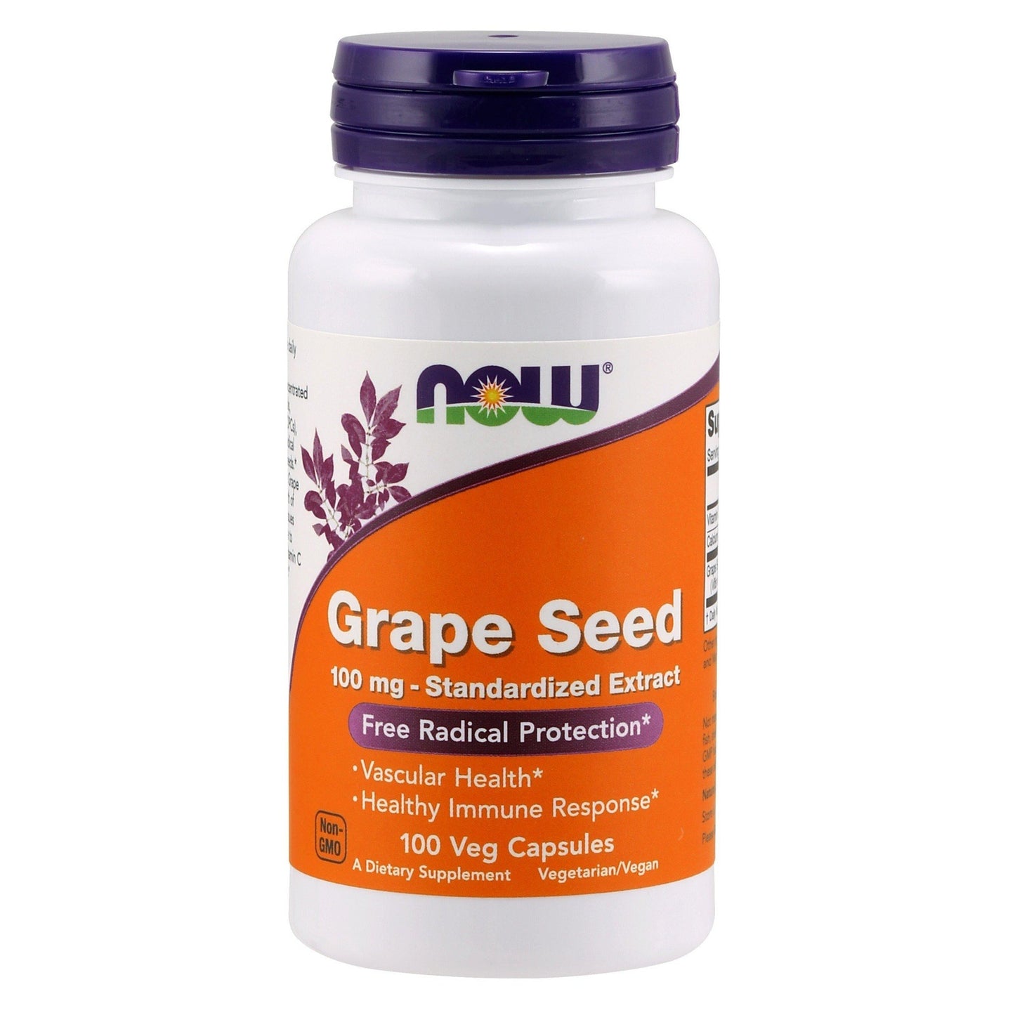 Now Foods, Grape Seed 100 mg - 100 Veg Capsules