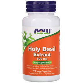 Now Foods, Holy Basil Extract 500 mg, 90 Veg Capsules