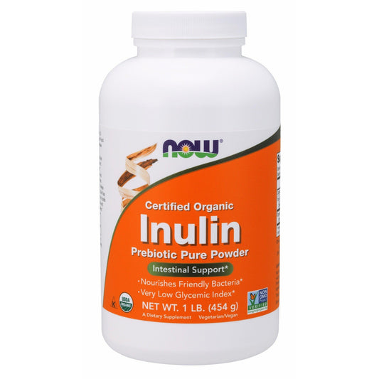 Now Foods, Inulin Organic Prebiotic Powder, 1 lb