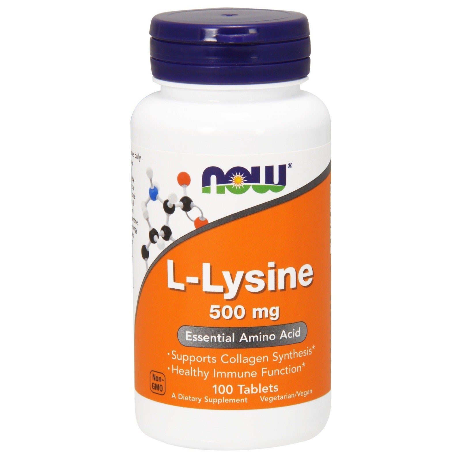 Now Foods, L-Lysine 500 mg - 100 Veg Tablets