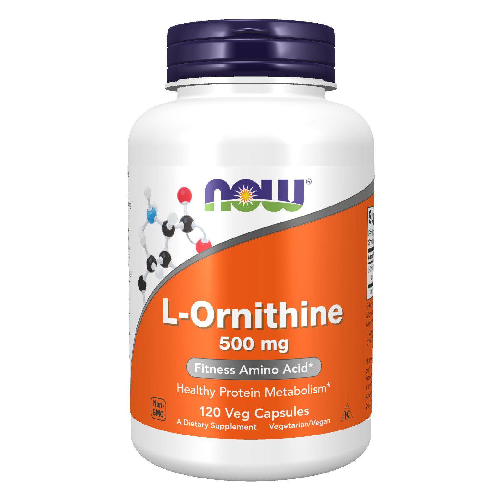 Now Foods, L-Ornithine 500 mg - 120 Veg Capsules