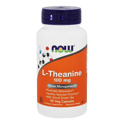 Now Foods, L-Theanine 100 mg, 90 Veg Capsules