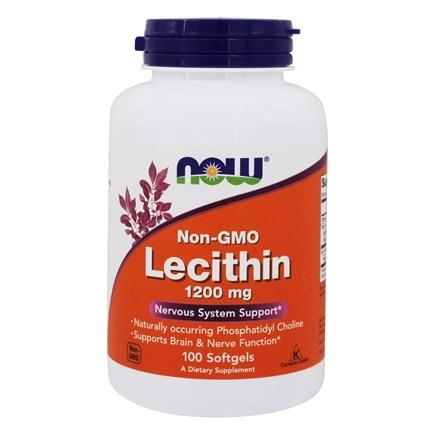 Now Foods, Lecithin, Non-GMO, 1200 mg - 100 Softgels