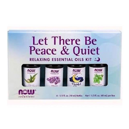 Now Foods, Let There Be Peace & Quite Essential Oil Kit, 4 bottles 1/3 fl oz ea