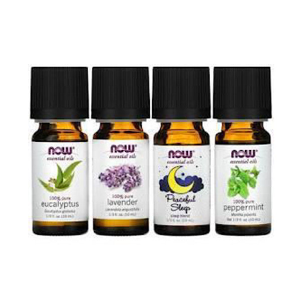 Now Foods, Let There Be Peace & Quite Essential Oil Kit, 4 bottles 1/3 fl oz ea