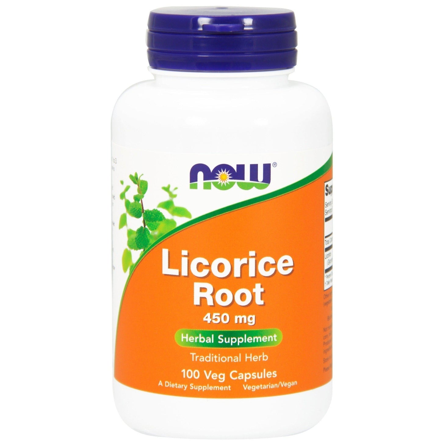 Now Foods, Licorice Root 450 mg, 100 Veg Capsules